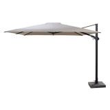 4 Seasons Outdoor | Zweefparasol Siesta Premium 300 x 300 cm | Antraciet-Taupe